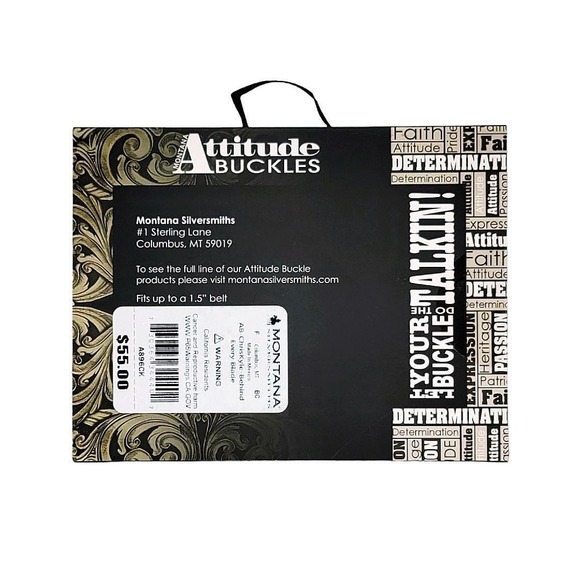 Montana Silversmiths Chris Kyle Protect 2nd Amendment Buckle‎ Retail $55 ~ NEW - Picture 3 of 9